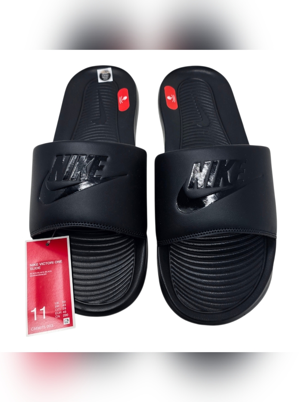 Nike Victori One Slide Triple Black CN9675-003 Mens 11